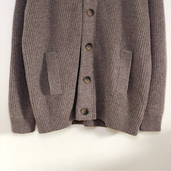 NWT NakedCashmere Samuel Shawl Collar Cashmere Cardigan Sweater Adobe XL - Picture 8 of 16